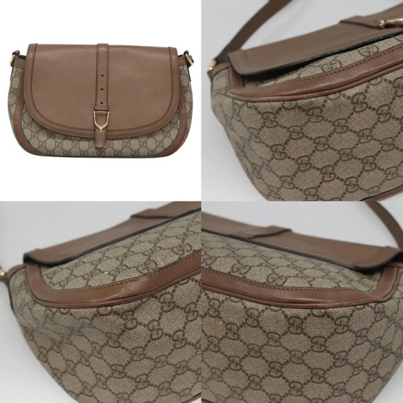 GUCCI GG Supreme Shoulder Bag PVC Beige Gold 336748 Auth 116246 - Picture 14 of 14